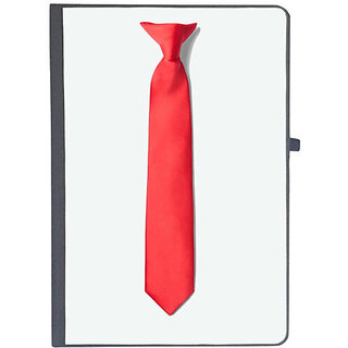                       UDNAG Ruled Notebook Diary 'Tie | Red neck tie', [A5 80Pages 80GSM]                                              