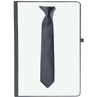                       UDNAG Ruled Notebook Diary 'Tie | Black neck tie', [A5 80Pages 80GSM]                                              