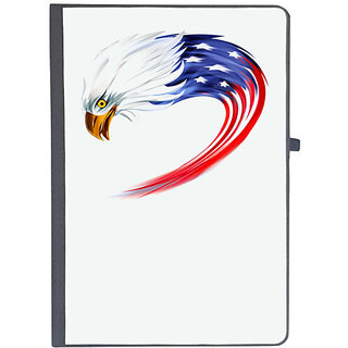                       UDNAG Ruled Notebook Diary 'Flag | Eagle American Flag', [A5 80Pages 80GSM]                                              
