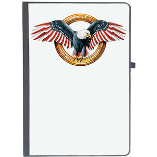                       UDNAG Ruled Notebook Diary 'Flag | One Nation under  Eagle', [A5 80Pages 80GSM]                                              
