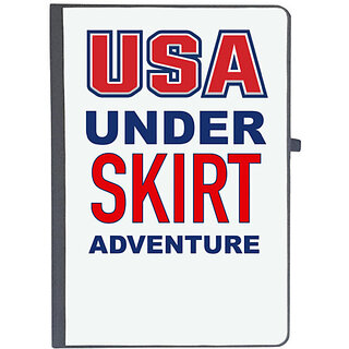                       UDNAG Ruled Notebook Diary 'USA | USA under SKIRT adventure', [A5 80Pages 80GSM]                                              