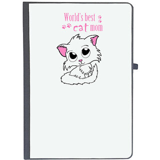                       UDNAG Ruled Notebook Diary 'Mother | Worlds Best cat mom', [A5 80Pages 80GSM]                                              