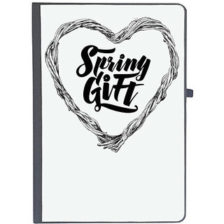                       UDNAG Ruled Notebook Diary 'Spring Gift | Heart', [A5 80Pages 80GSM]                                              