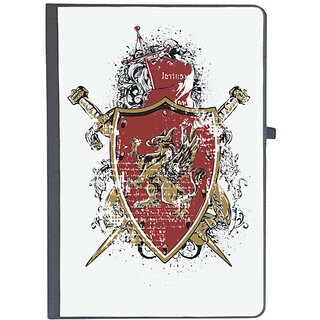                       UDNAG Ruled Notebook Diary 'Logo | Lion Family crest vintage', [A5 80Pages 80GSM]                                              