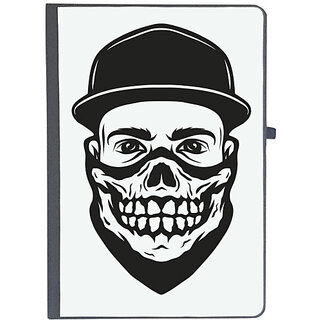                       UDNAG Ruled Notebook Diary 'Death Mask | Gangster', [A5 80Pages 80GSM]                                              