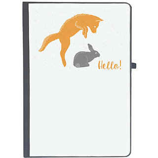                       UDNAG Ruled Notebook Diary 'Cartoon | Hello', [A5 80Pages 80GSM]                                              
