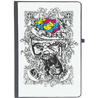                       UDNAG Ruled Notebook Diary 'Death', [A5 80Pages 80GSM]                                              