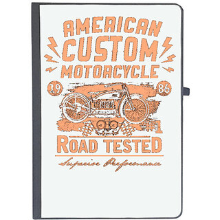                       UDNAG Ruled Notebook Diary 'American Custom Motoracycle | Road Tested', [A5 80Pages 80GSM]                                              