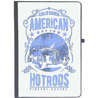                       UDNAG Ruled Notebook Diary 'USA | American Hotrods', [A5 80Pages 80GSM]                                              