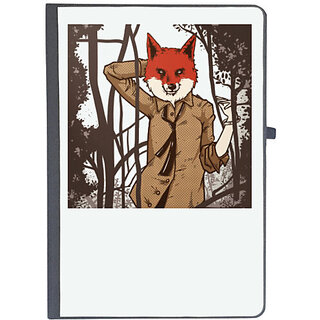                       UDNAG Ruled Notebook Diary 'Alluring Fox', [A5 80Pages 80GSM]                                              