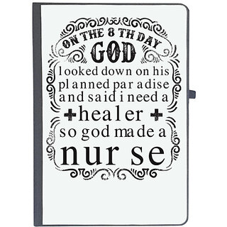                       UDNAG Ruled Notebook Diary 'Nurse |  made a nurse', [A5 80Pages 80GSM]                                              