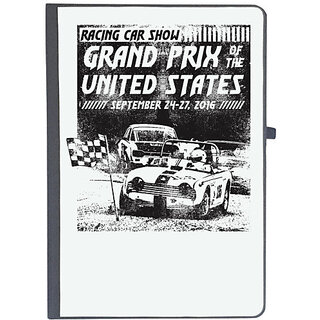                       UDNAG Ruled Notebook Diary 'Grand Prix united States | Racing Car Show', [A5 80Pages 80GSM]                                              