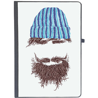                       UDNAG Ruled Notebook Diary 'Creativity | Hat, mustache and Beared', [A5 80Pages 80GSM]                                              