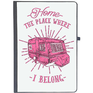                       UDNAG Ruled Notebook Diary 'Home | The Place where i belong', [A5 80Pages 80GSM]                                              