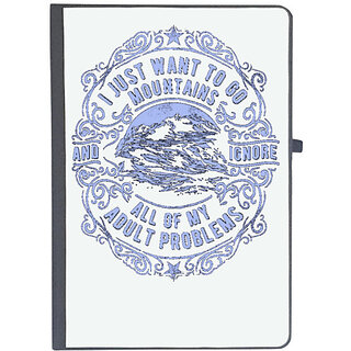                       UDNAG Ruled Notebook Diary 'Problems | I just Want Mountains and ignore all of My adults problems', [A5 80Pages 80GSM]                                              