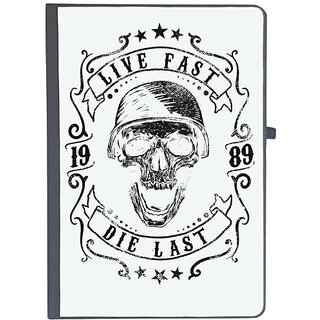                       UDNAG Ruled Notebook Diary 'Live & death | Live Fast Die last', [A5 80Pages 80GSM]                                              