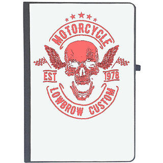                       UDNAG Ruled Notebook Diary 'Motorcycle | Motorcycle Lowbrow Custom', [A5 80Pages 80GSM]                                              