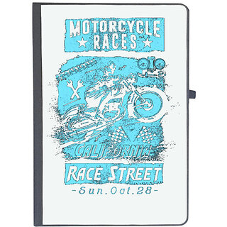                       UDNAG Ruled Notebook Diary 'Motorcycle | Motorcycle Race Street', [A5 80Pages 80GSM]                                              