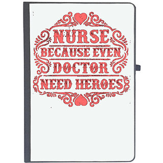                       UDNAG Ruled Notebook Diary 'Doctor | Nurse because even doctor need heroes', [A5 80Pages 80GSM]                                              