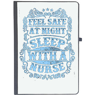                       UDNAG Ruled Notebook Diary 'Nurse | Feel safe at night sleep with', [A5 80Pages 80GSM]                                              