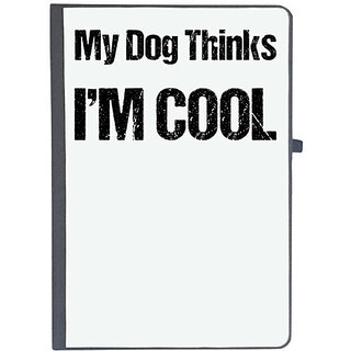                       UDNAG Ruled Notebook Diary 'Cool | My dog thinks i am cool', [A5 80Pages 80GSM]                                              