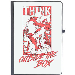                       UDNAG Ruled Notebook Diary 'Thinking | Think Outside The Box', [A5 80Pages 80GSM]                                              