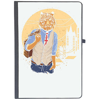                       UDNAG Ruled Notebook Diary 'Illustration | Gentle tiger', [A5 80Pages 80GSM]                                              