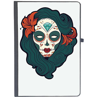                       UDNAG Ruled Notebook Diary 'Zombie Illustration | Female Zombie and Flower', [A5 80Pages 80GSM]                                              