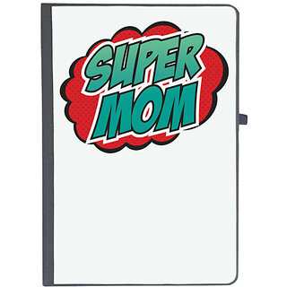                       UDNAG Ruled Notebook Diary 'Mom | Super Mom blue', [A5 80Pages 80GSM]                                              