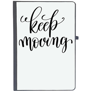                       UDNAG Ruled Notebook Diary 'Phrases | Keep moving', [A5 80Pages 80GSM]                                              