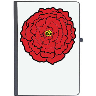                       UDNAG Ruled Notebook Diary 'Flower | Red Flower', [A5 80Pages 80GSM]                                              