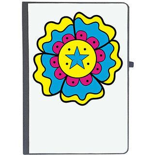                       UDNAG Ruled Notebook Diary 'Flower | Colourful Flower', [A5 80Pages 80GSM]                                              