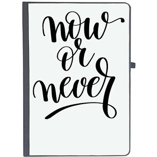                       UDNAG Ruled Notebook Diary 'Now or Never', [A5 80Pages 80GSM]                                              