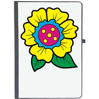                       UDNAG Ruled Notebook Diary 'Flower | Leaf and Flower', [A5 80Pages 80GSM]                                              