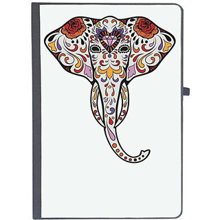                       UDNAG Ruled Notebook Diary 'Illustration | Elephant Head illustration', [A5 80Pages 80GSM]                                              