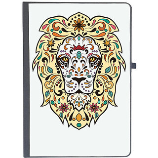                       UDNAG Ruled Notebook Diary 'Illustration | Lion head illustration', [A5 80Pages 80GSM]                                              