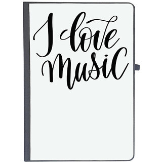                       UDNAG Ruled Notebook Diary 'Music Lover | I love Music', [A5 80Pages 80GSM]                                              