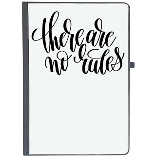                       UDNAG Ruled Notebook Diary 'There are no rules', [A5 80Pages 80GSM]                                              