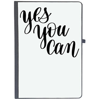                       UDNAG Ruled Notebook Diary 'Yes you can', [A5 80Pages 80GSM]                                              