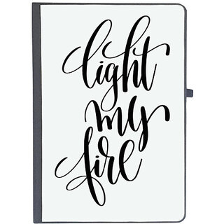                      UDNAG Ruled Notebook Diary 'Light my fire', [A5 80Pages 80GSM]                                              