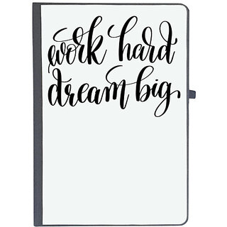                       UDNAG Ruled Notebook Diary 'Work hard dream big', [A5 80Pages 80GSM]                                              