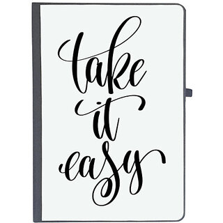                       UDNAG Ruled Notebook Diary 'Take it easy', [A5 80Pages 80GSM]                                              