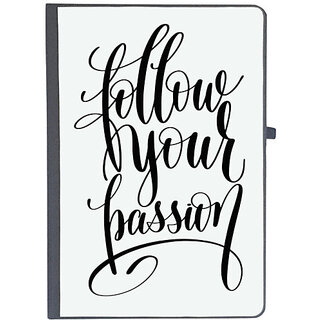                       UDNAG Ruled Notebook Diary 'Follow your passion', [A5 80Pages 80GSM]                                              