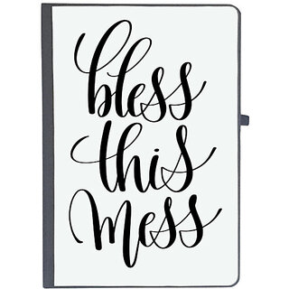                       UDNAG Ruled Notebook Diary 'Bless this mess', [A5 80Pages 80GSM]                                              