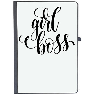                       UDNAG Ruled Notebook Diary 'Girl u boss', [A5 80Pages 80GSM]                                              