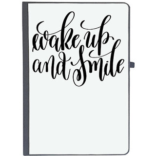                       UDNAG Ruled Notebook Diary 'Wakeup and smile', [A5 80Pages 80GSM]                                              