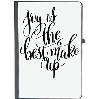                       UDNAG Ruled Notebook Diary 'Joy is the best makeup', [A5 80Pages 80GSM]                                              