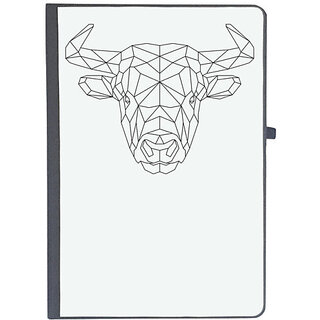                       UDNAG Ruled Notebook Diary 'Geometry | Bull Head Geometry', [A5 80Pages 80GSM]                                              