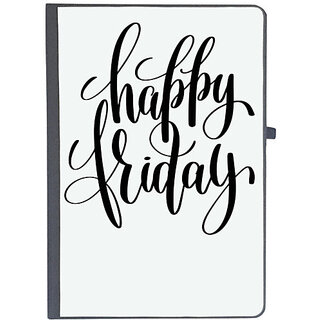                       UDNAG Ruled Notebook Diary 'Happy Friday', [A5 80Pages 80GSM]                                              