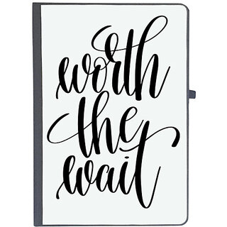                       UDNAG Ruled Notebook Diary 'Worth the Wait', [A5 80Pages 80GSM]                                              